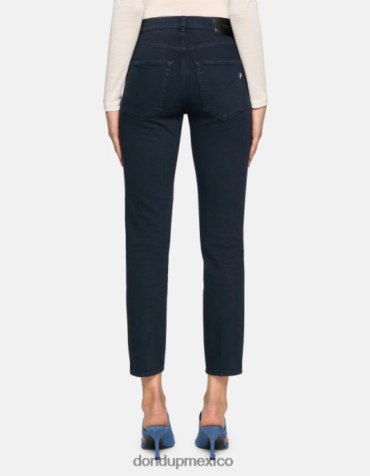 Azul marino DONDUP mujer Vaqueros slim fit Daila en denim elástico Bull vestir D0VXD1