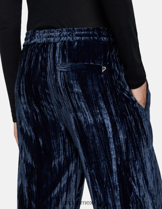 Azul marino DONDUP mujer joggers de terciopelo marisol vestir D0VXD148