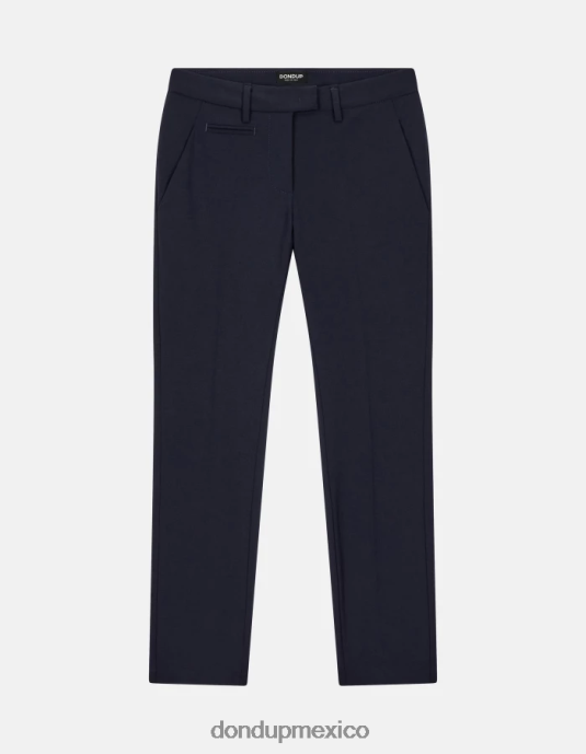 Azul marino DONDUP mujer pantalones slim fit perfectos de lana vestir D0VXD183