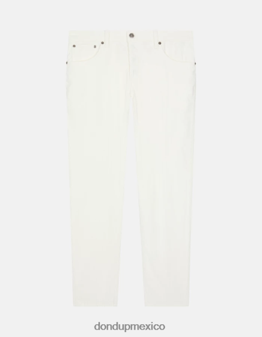 alabastro DONDUP hombres pantalones Brighton de terciopelo carrot-fit vestir D0VXD568