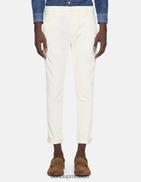 alabastro DONDUP hombres pantalones gaubert slim de terciopelo vestir D0VXD761