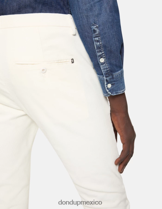 alabastro DONDUP hombres pantalones gaubert slim de terciopelo vestir D0VXD761