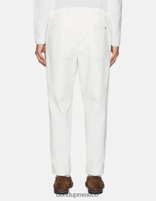 alabastro DONDUP hombres pantalones oscar carrot-fit de terciopelo vestir D0VXD735