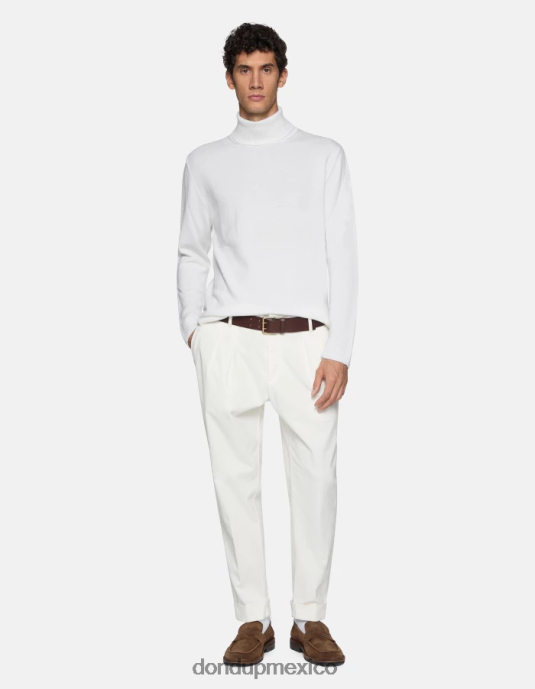 alabastro DONDUP hombres pantalones oscar carrot-fit de terciopelo vestir D0VXD735