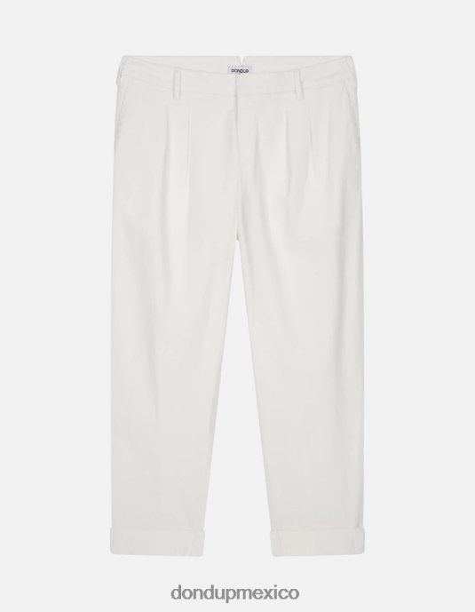alabastro DONDUP hombres pantalones oscar carrot-fit de terciopelo vestir D0VXD735