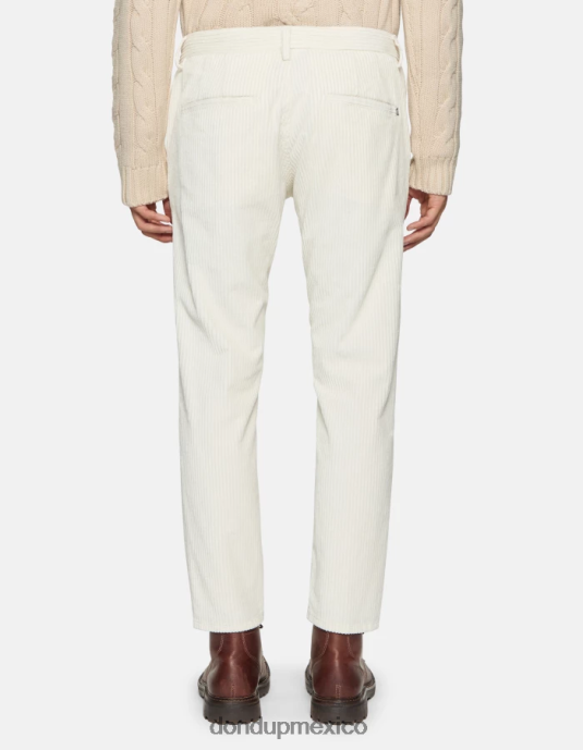 alabastro DONDUP hombres pantalones pablo regular fit de terciopelo vestir D0VXD726
