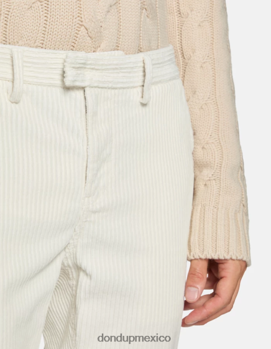 alabastro DONDUP hombres pantalones pablo regular fit de terciopelo vestir D0VXD726