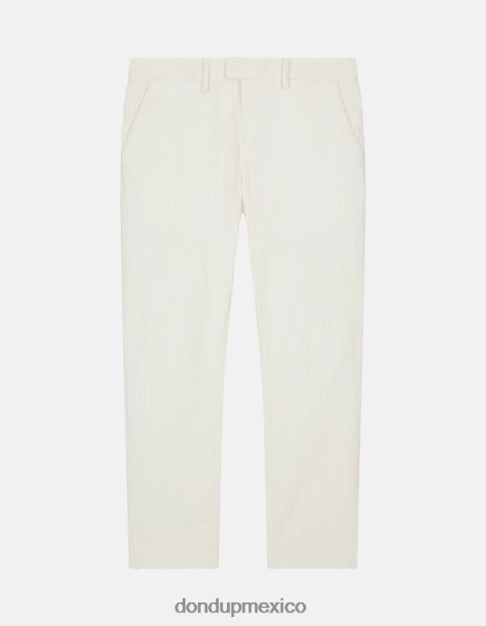 alabastro DONDUP hombres pantalones pablo regular fit de terciopelo vestir D0VXD726
