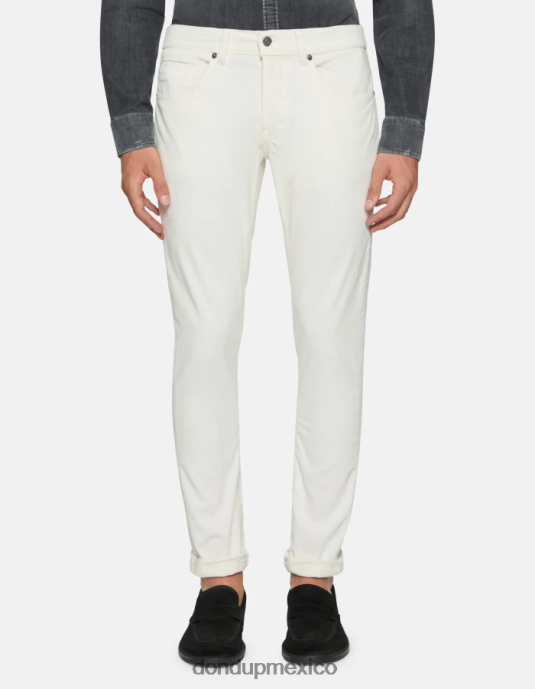 alabastro DONDUP hombres pantalones pitillo de terciopelo george vestir D0VXD642