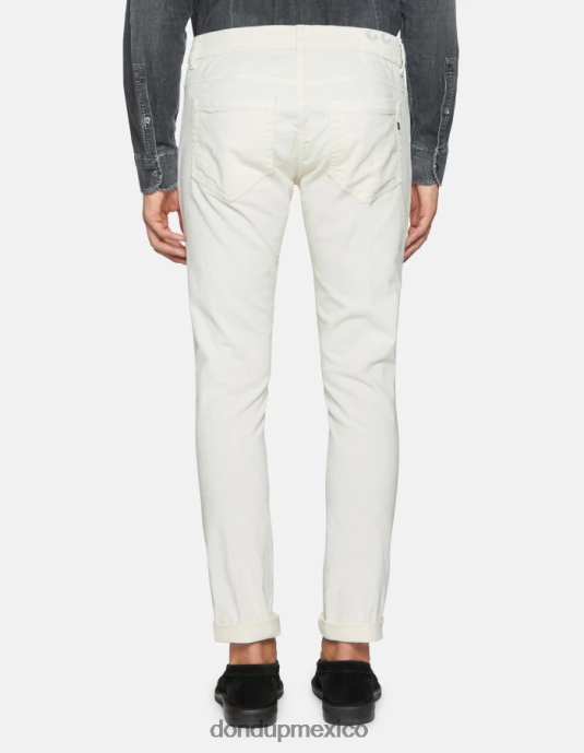 alabastro DONDUP hombres pantalones pitillo de terciopelo george vestir D0VXD642
