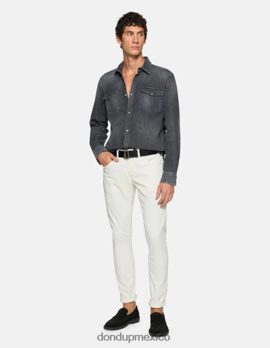 alabastro DONDUP hombres pantalones pitillo de terciopelo george vestir D0VXD642