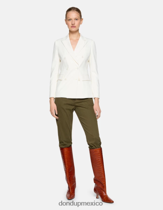 alabastro DONDUP mujer blazer de algodón con doble botonadura vestir D0VXD372