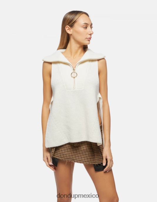 alabastro DONDUP mujer chaleco regular fit de lana vestir D0VXD311
