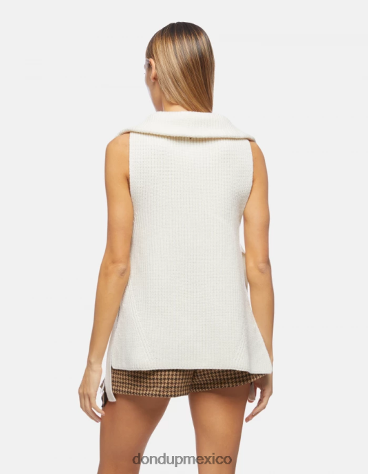 alabastro DONDUP mujer chaleco regular fit de lana vestir D0VXD311