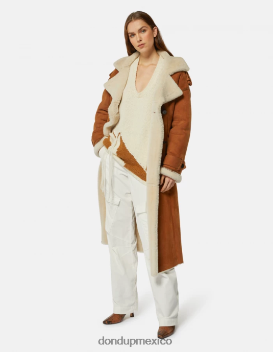 alabastro DONDUP mujer jersey de lana de alpaca con cuello en V vestir D0VXD321