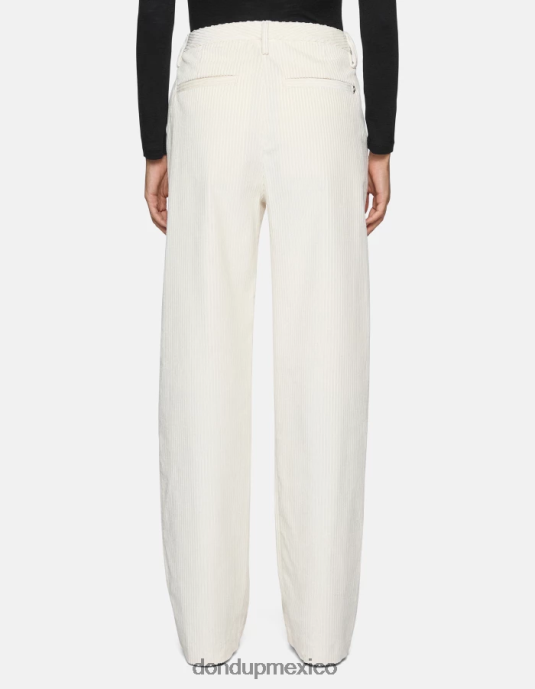 alabastro DONDUP mujer pantalones anchos de terciopelo joan vestir D0VXD133