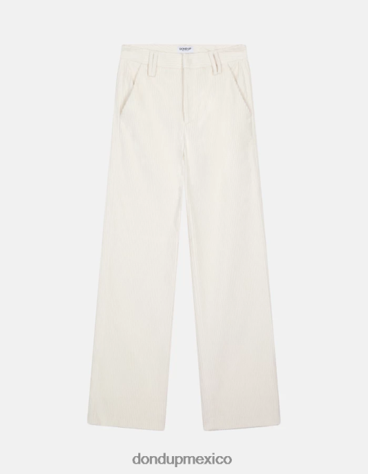 alabastro DONDUP mujer pantalones anchos de terciopelo joan vestir D0VXD133