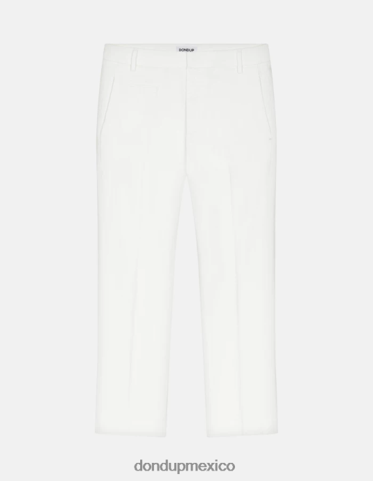 alabastro DONDUP mujer pantalones ariel carrot-fit de algodón de 27 pulgadas vestir D0VXD166