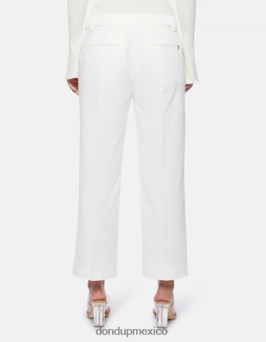 alabastro DONDUP mujer pantalones capri holgados de satén meli vestir D0VXD224