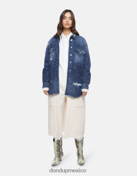 alabastro DONDUP mujer pantalones capri holgados de satén meli vestir D0VXD224