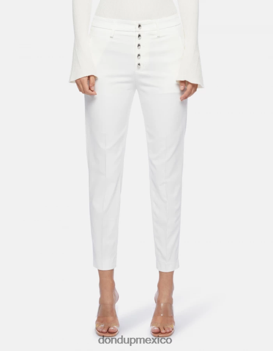 alabastro DONDUP mujer pantalones carmen slim de algodón vestir D0VXD207