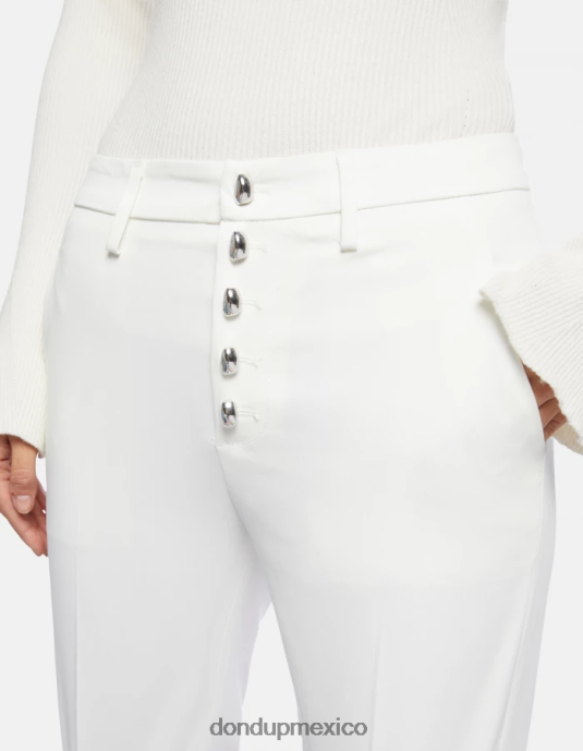 alabastro DONDUP mujer pantalones carmen slim de algodón vestir D0VXD207
