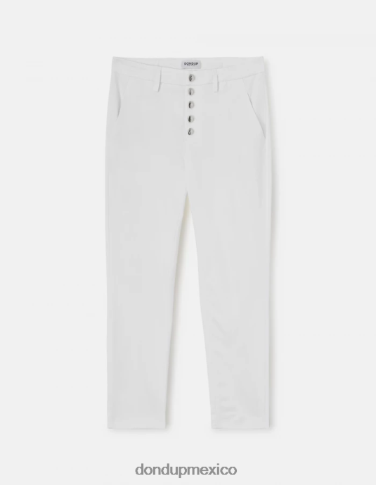 alabastro DONDUP mujer pantalones carmen slim de algodón vestir D0VXD207