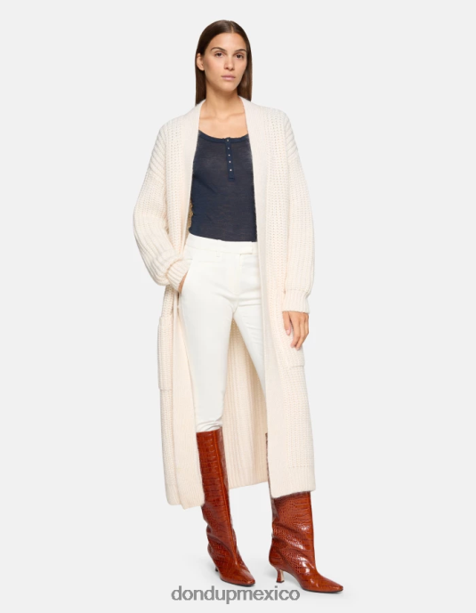 alabastro DONDUP mujer pantalones de algodón perfectos y ajustados vestir D0VXD176