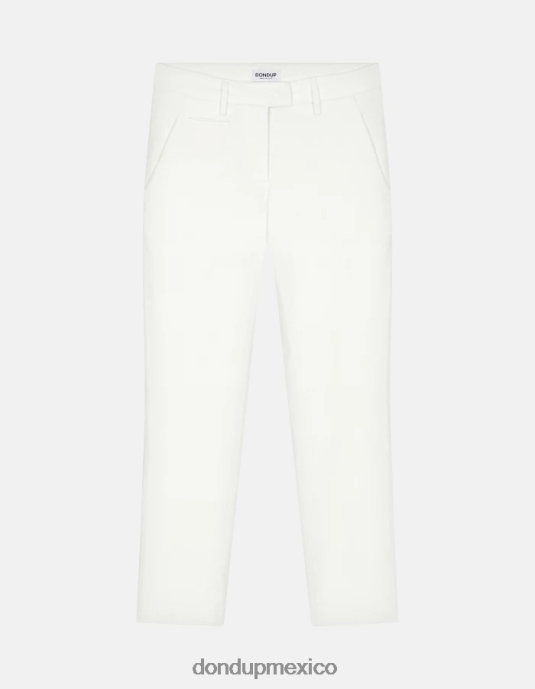 alabastro DONDUP mujer pantalones de terciopelo perfectos y ajustados vestir D0VXD153