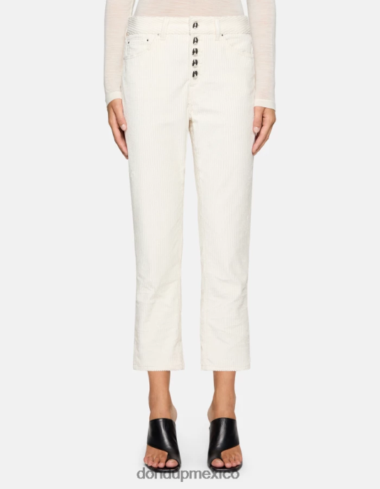 alabastro DONDUP mujer pantalones holgados de terciopelo koons vestir D0VXD107