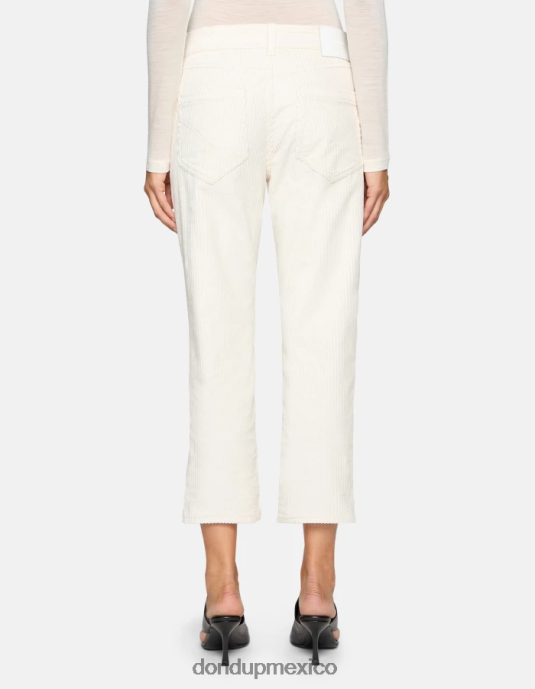 alabastro DONDUP mujer pantalones holgados de terciopelo koons vestir D0VXD107