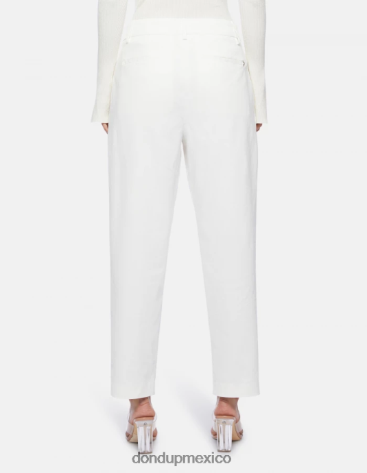 alabastro DONDUP mujer pantalones sheryl holgados de algodón vestir D0VXD238