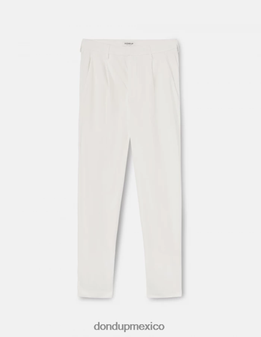 alabastro DONDUP mujer pantalones tru holgados de algodón vestir D0VXD214