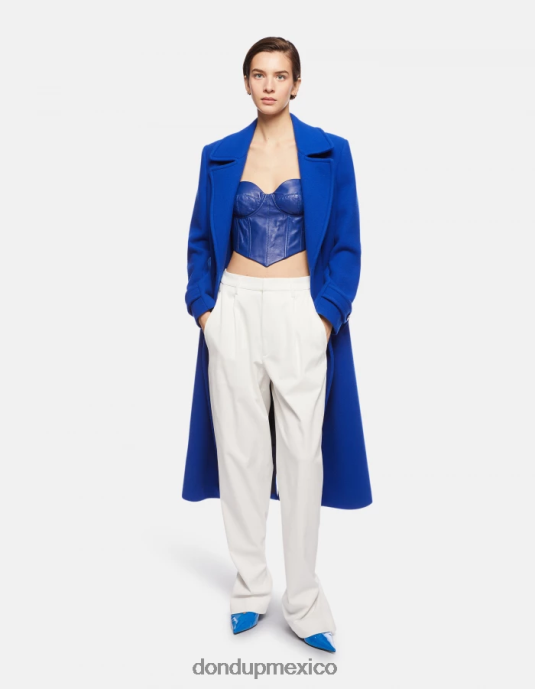 alabastro DONDUP mujer pantalones tru holgados de algodón vestir D0VXD214