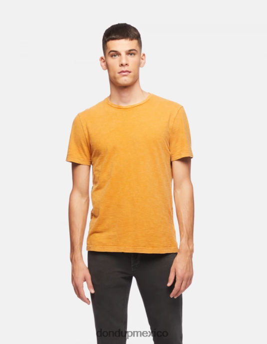 amarillo ocre DONDUP hombres camiseta de punto regular fit vestir D0VXD805