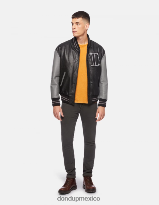 amarillo ocre DONDUP hombres camiseta de punto regular fit vestir D0VXD805