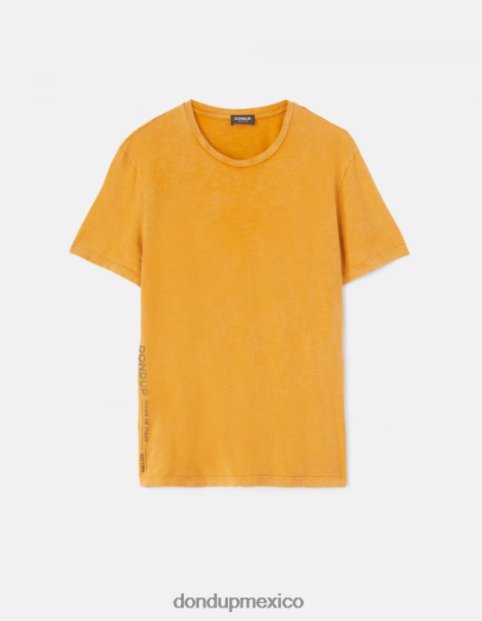 amarillo ocre DONDUP hombres camiseta de punto regular fit vestir D0VXD805