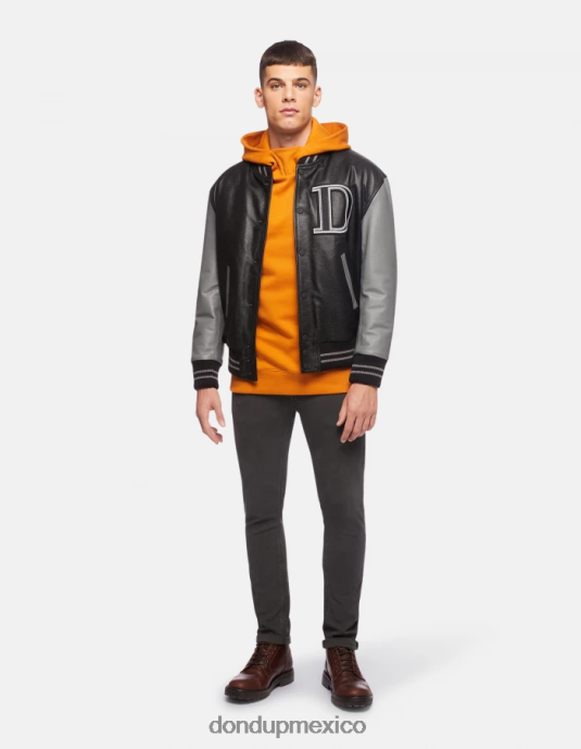 amarillo ocre DONDUP hombres sudadera con capucha y corte regular vestir D0VXD847