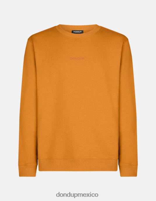 amarillo ocre DONDUP hombres sudadera regular fit con cuello redondo vestir D0VXD821