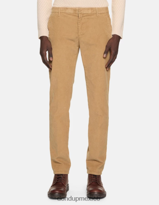 arena DONDUP hombres pantalones Spiritissimo de terciopelo regular fit vestir D0VXD719