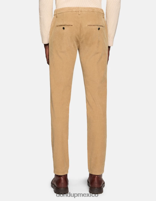 arena DONDUP hombres pantalones Spiritissimo de terciopelo regular fit vestir D0VXD719