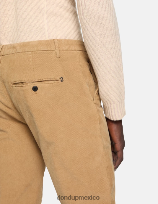 arena DONDUP hombres pantalones Spiritissimo de terciopelo regular fit vestir D0VXD719