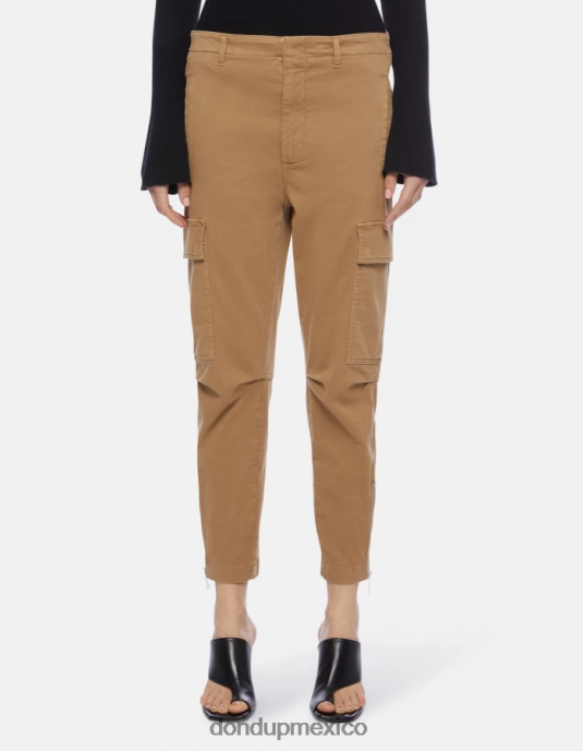 arena DONDUP mujer pantalones cargo de algodón eve vestir D0VXD162