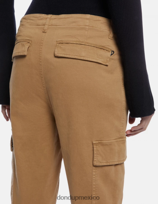 arena DONDUP mujer pantalones cargo de algodón eve vestir D0VXD162