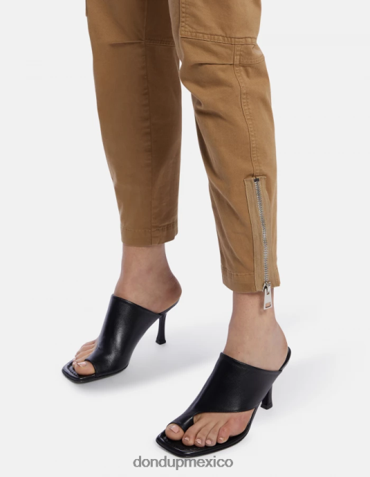 arena DONDUP mujer pantalones cargo de algodón eve vestir D0VXD162