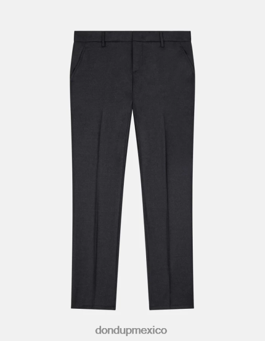 asfalto DONDUP hombres pantalones Spiritissimo de franela regular fit vestir D0VXD679