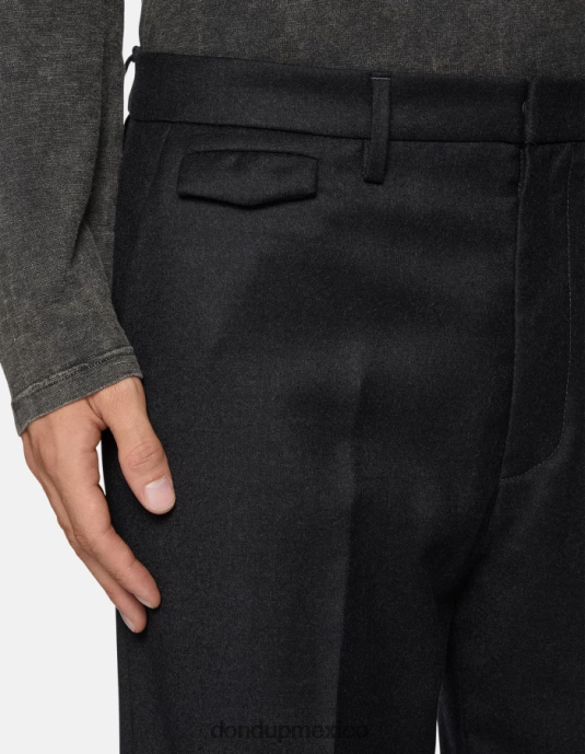 asfalto DONDUP hombres pantalones louis holgados de franela vestir D0VXD682