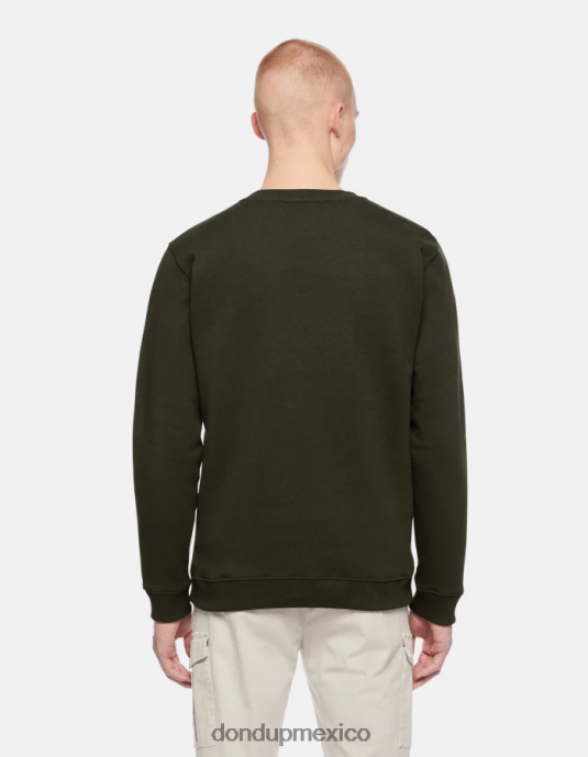 asfalto DONDUP hombres sudadera regular fit con cuello redondo vestir D0VXD848