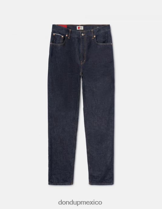 azul DONDUP hombres Vaqueros Ervin holgados de 34 pulgadas en denim con orillo rígido vestir D0VXD620