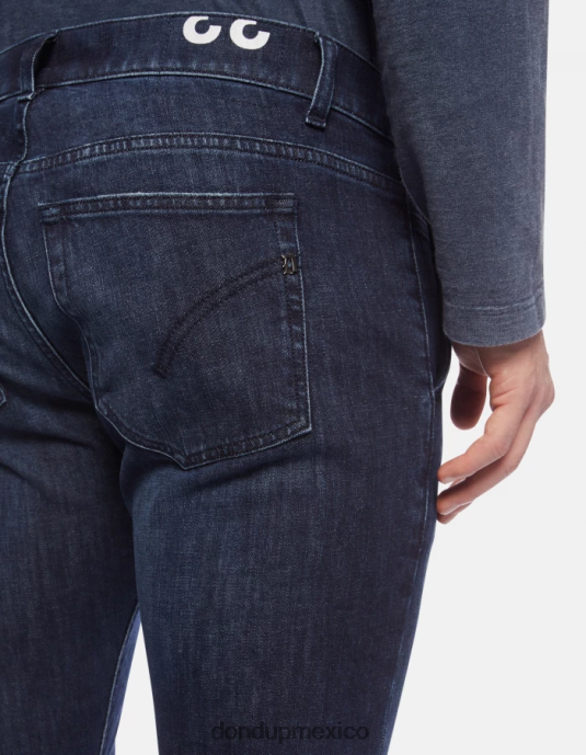 azul DONDUP hombres Vaqueros ajustados Konor en denim elástico vestir D0VXD666